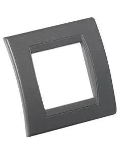 Bticino w11119gr interlink - plaque incurvée 2p résine salon int